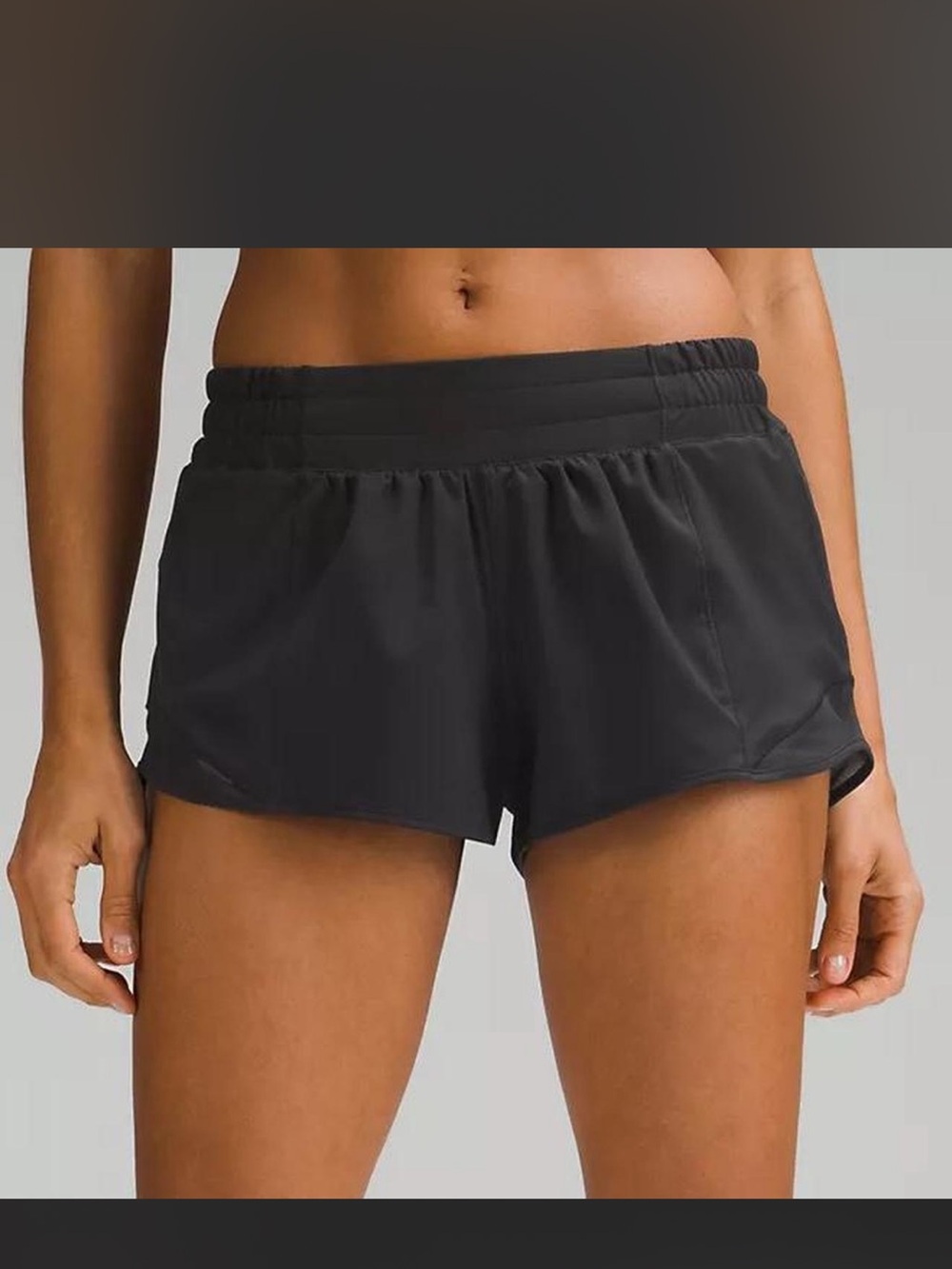 lululemon athletica Black Athletic Running Shorts